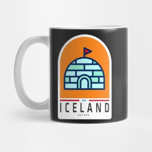 Iceland Sticker , Travel poster Poster Mug